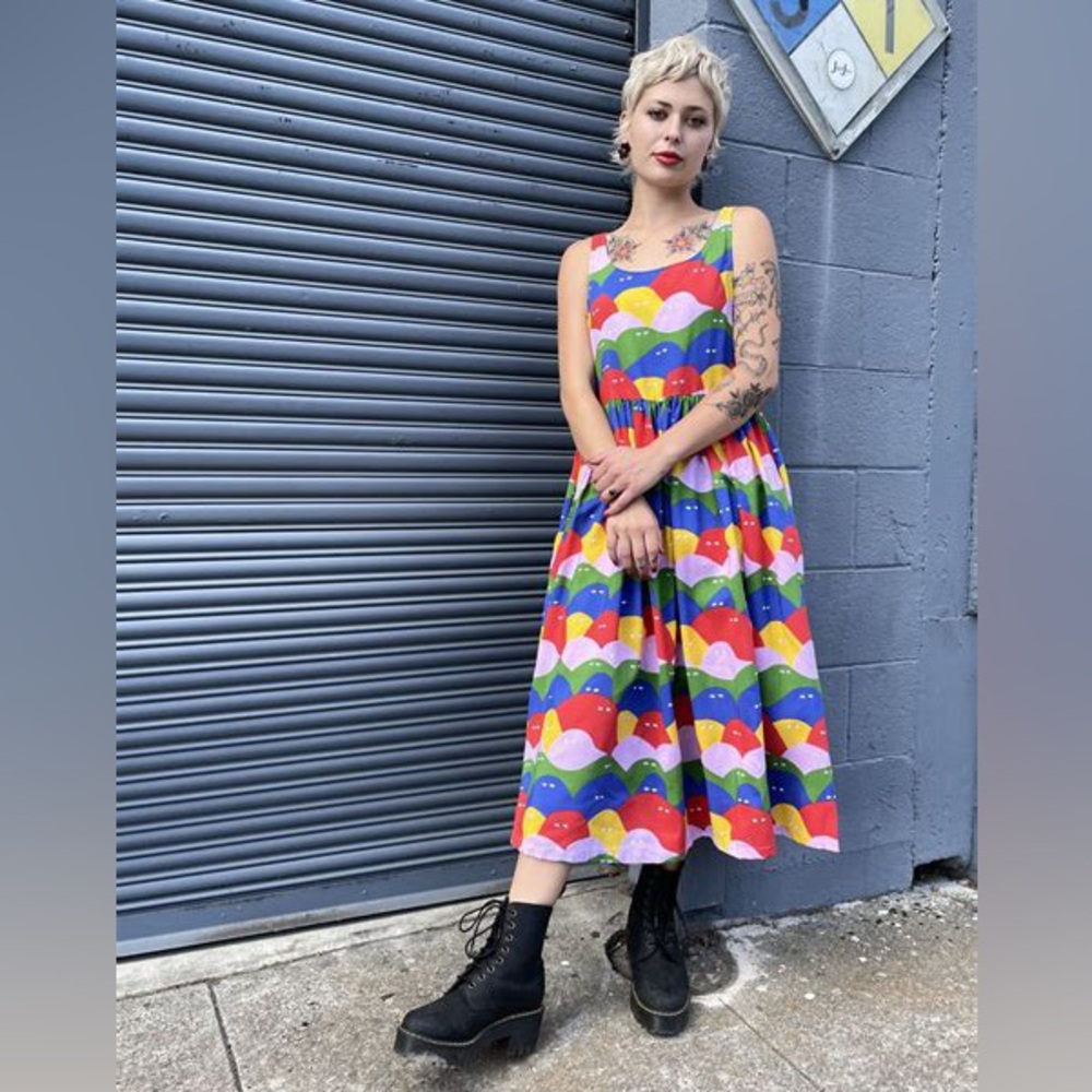 Nooworks Naomi Dress Rainbow Lumps